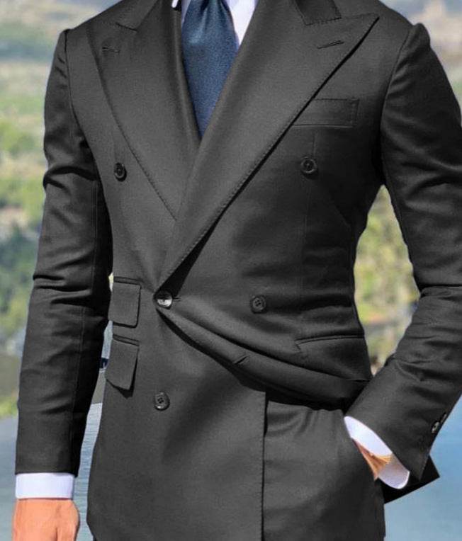Classic Fit Men's Double Breasted Blazer