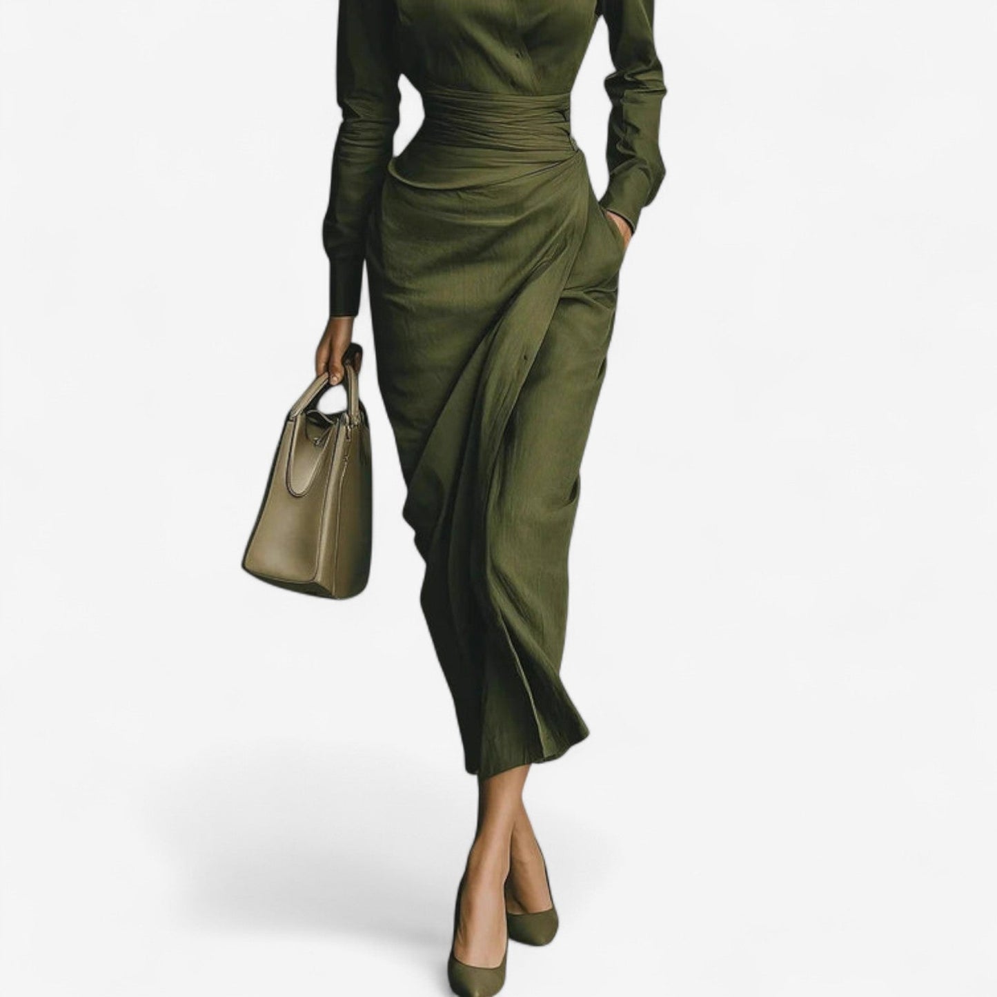 Chic Floral Wrap Dress