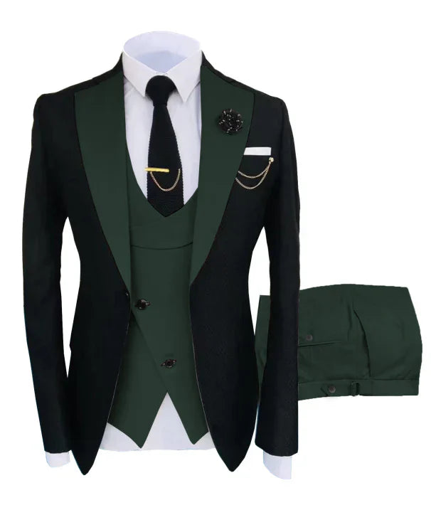 Classic 3 Piece Business Suit for Men