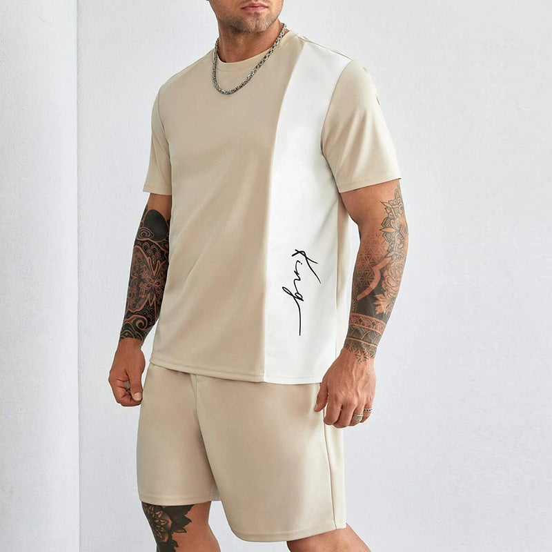 Comfortable Cotton Casual Tee and Shorts Set - Nocini