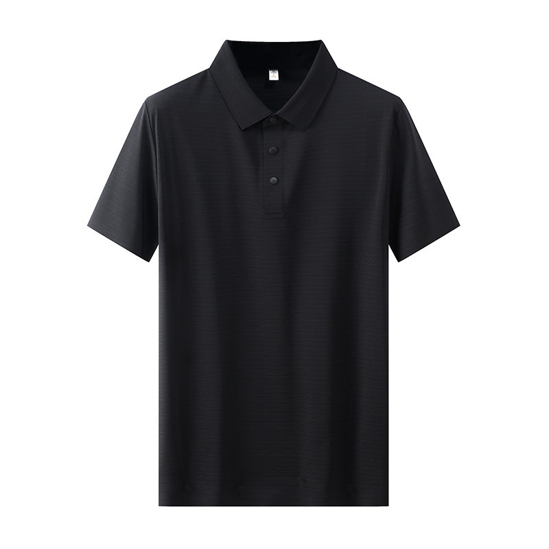 Cool Breathable Silk Polo Shirt