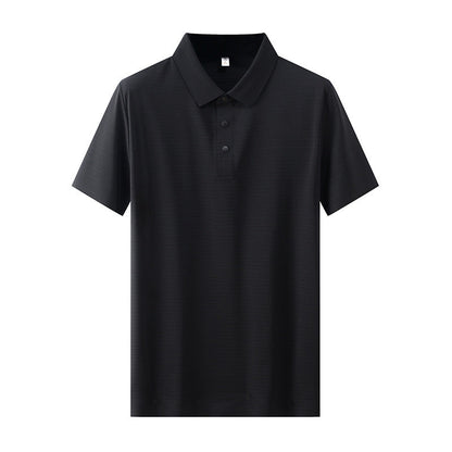 Cool Breathable Silk Polo Shirt