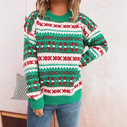 Cozy Holiday Crew Neck Sweater