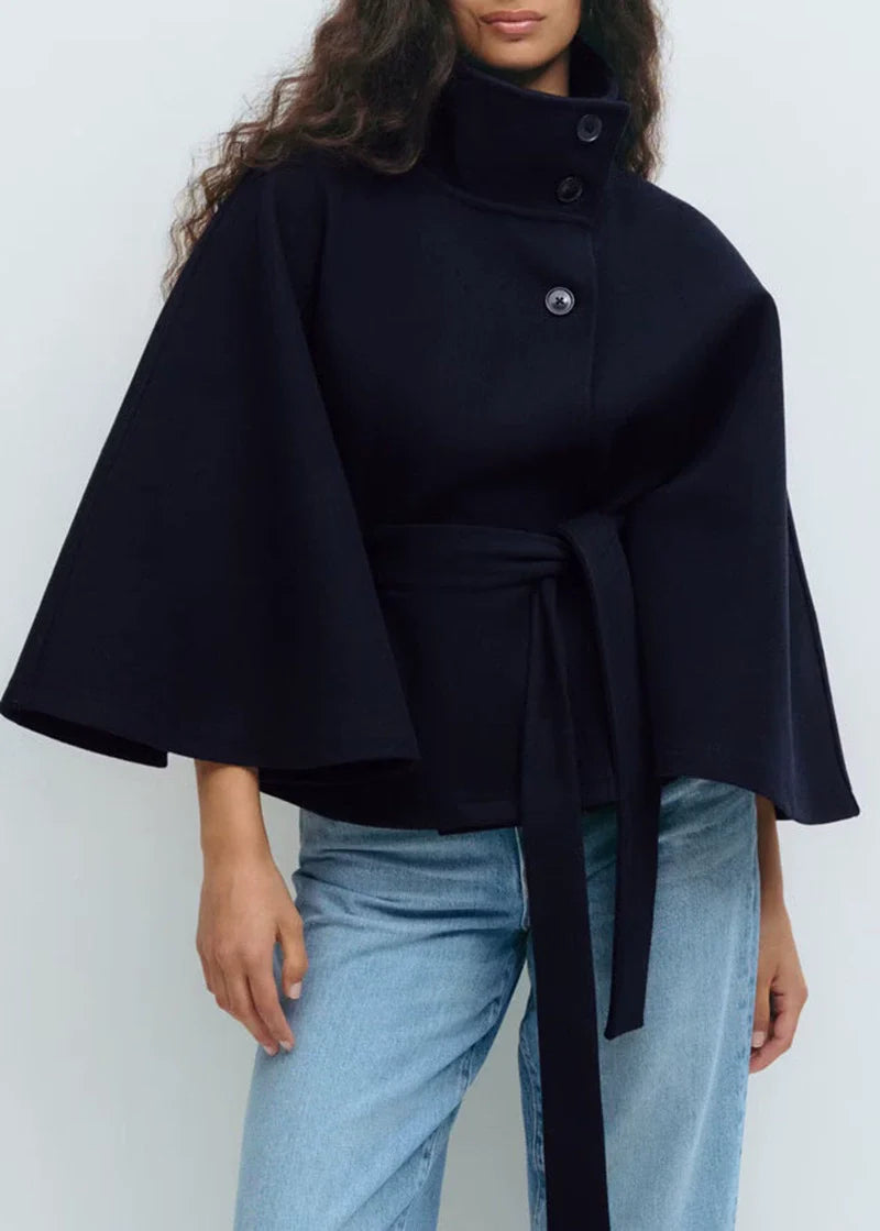 Warm Wool Oversized Cape Coat