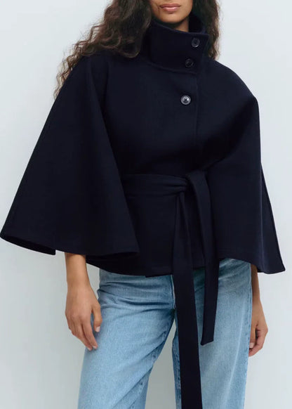 Warm Wool Oversized Cape Coat