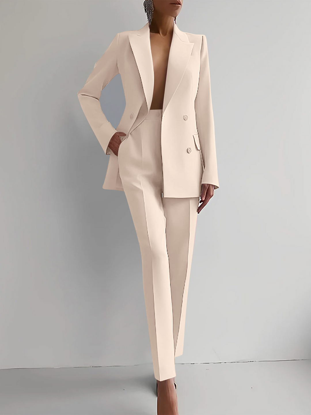 Classic Women's 2 Piece Suit Jacket Set
