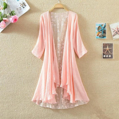 Soft Women's Open Front Lace Cardigan Sweater