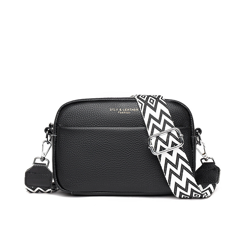 Textured Leather Mini Crossbody Purse