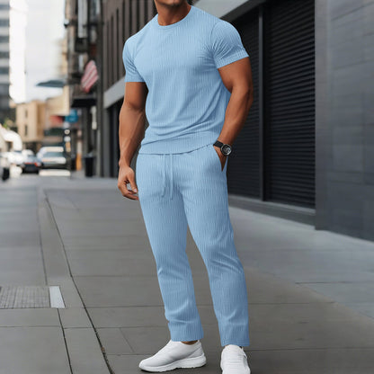 Men's Athletic Wear Set - Fit Slim - Moisture Wicking Fabric