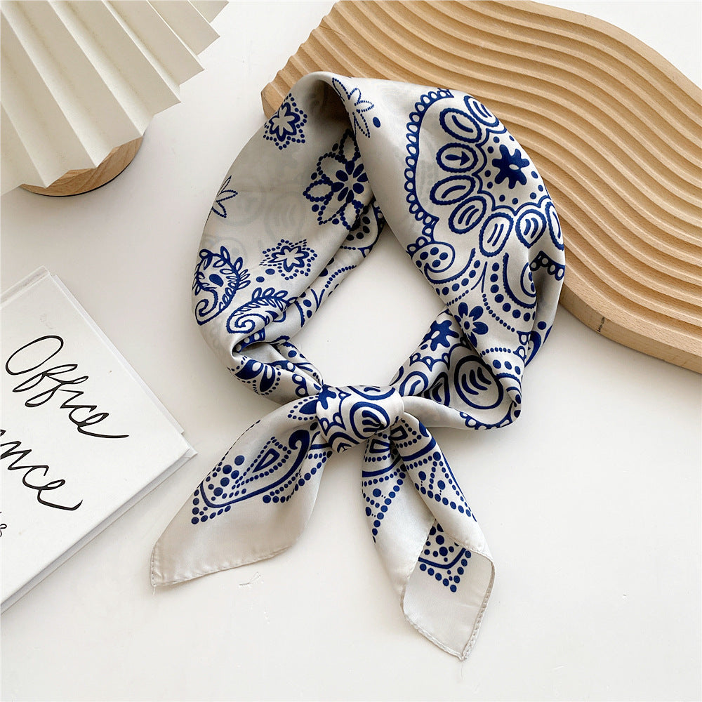 Luxurious Silk Patterned Scarf