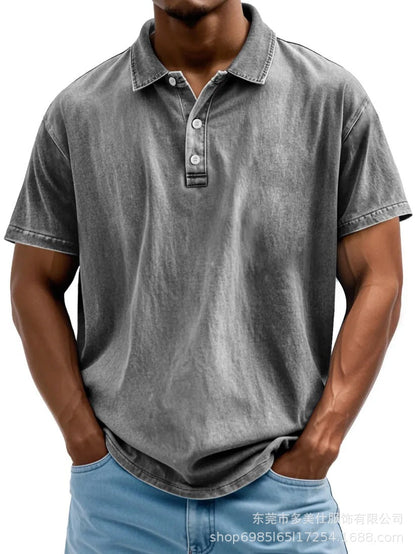 Casual Classic Cotton Short Sleeve Polo Shirt