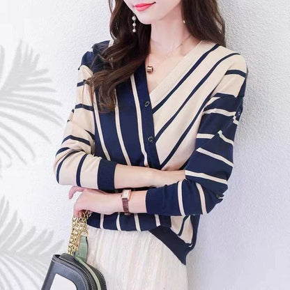 Classic Fit Women's Long Sleeve Cardigan Sweater
