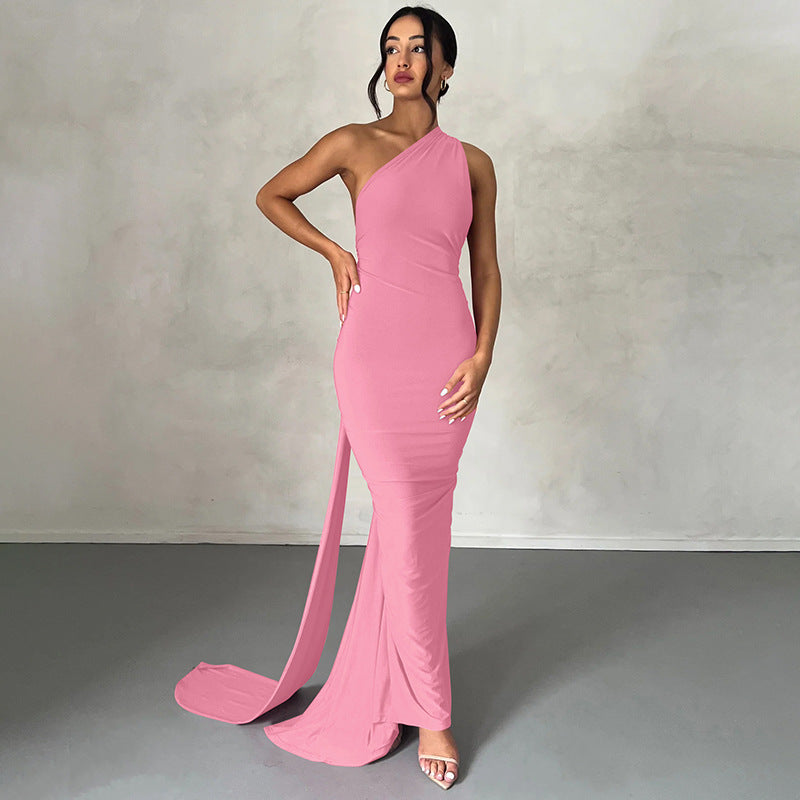 Sexy Long Sleeved Women's Party Gown