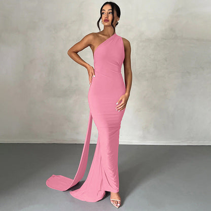 Sexy Long Sleeved Women's Party Gown