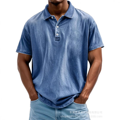 Casual Classic Cotton Short Sleeve Polo Shirt