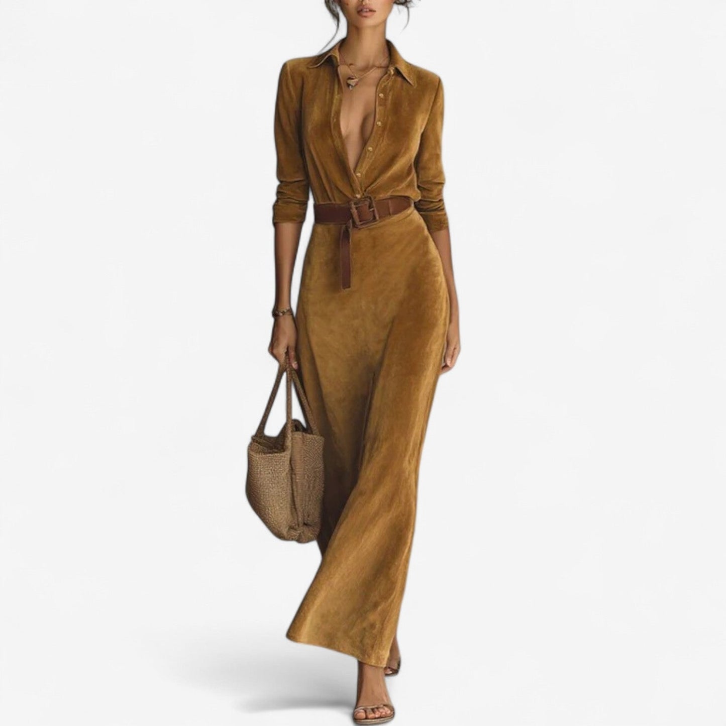 Simple Elegant Long Dress - Olytrend