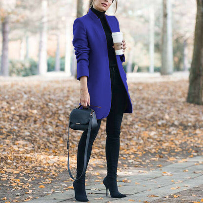Classic Fit Wool Knee Length Coat