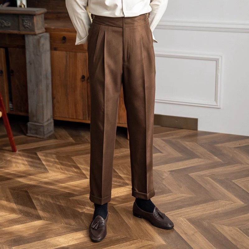 Slim Fit Men's Linen Formal Pants - Nocini