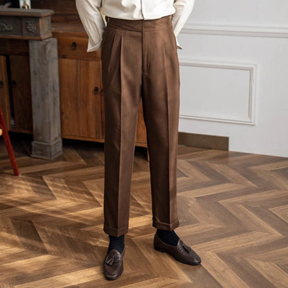 Slim Fit Men's Linen Formal Pants - Nocini