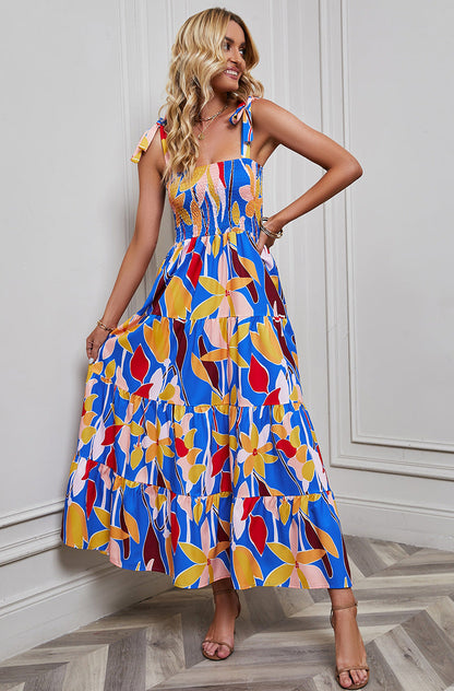 Flowy Long Sleeveless Summer Dress for Women