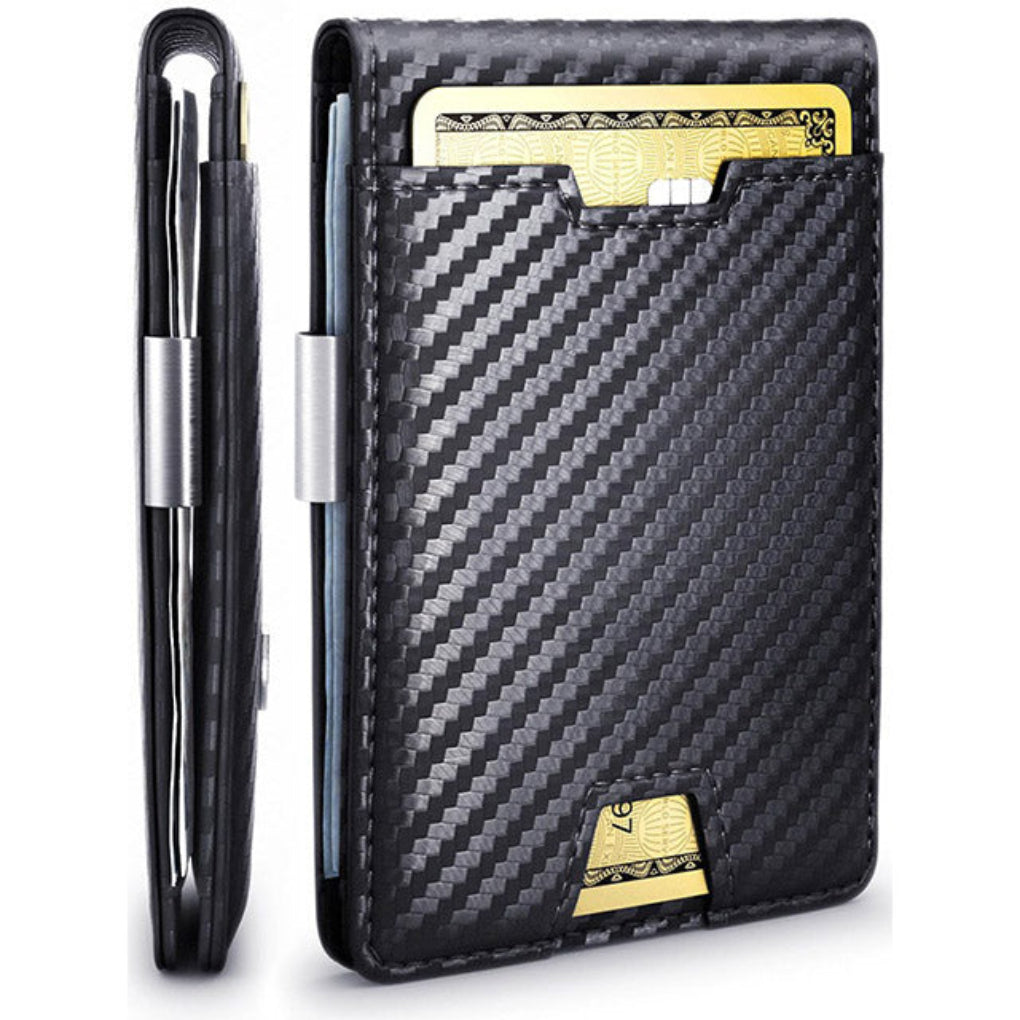 Thin Leather Wallet with Card Holder - Olytrend