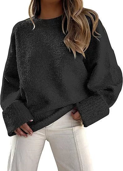 Cozy Oversized Crew Neck Sweater