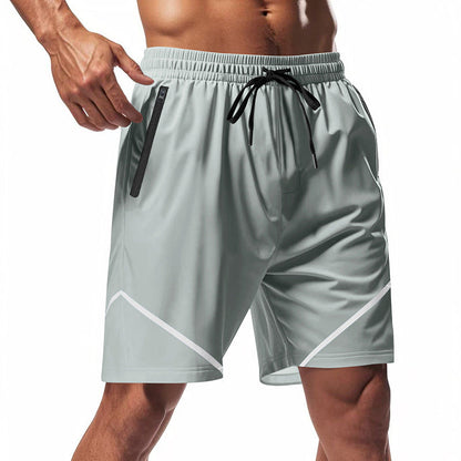 Men's Athletic Shorts - Breathable - Relaxed Fit - Zip Pockets