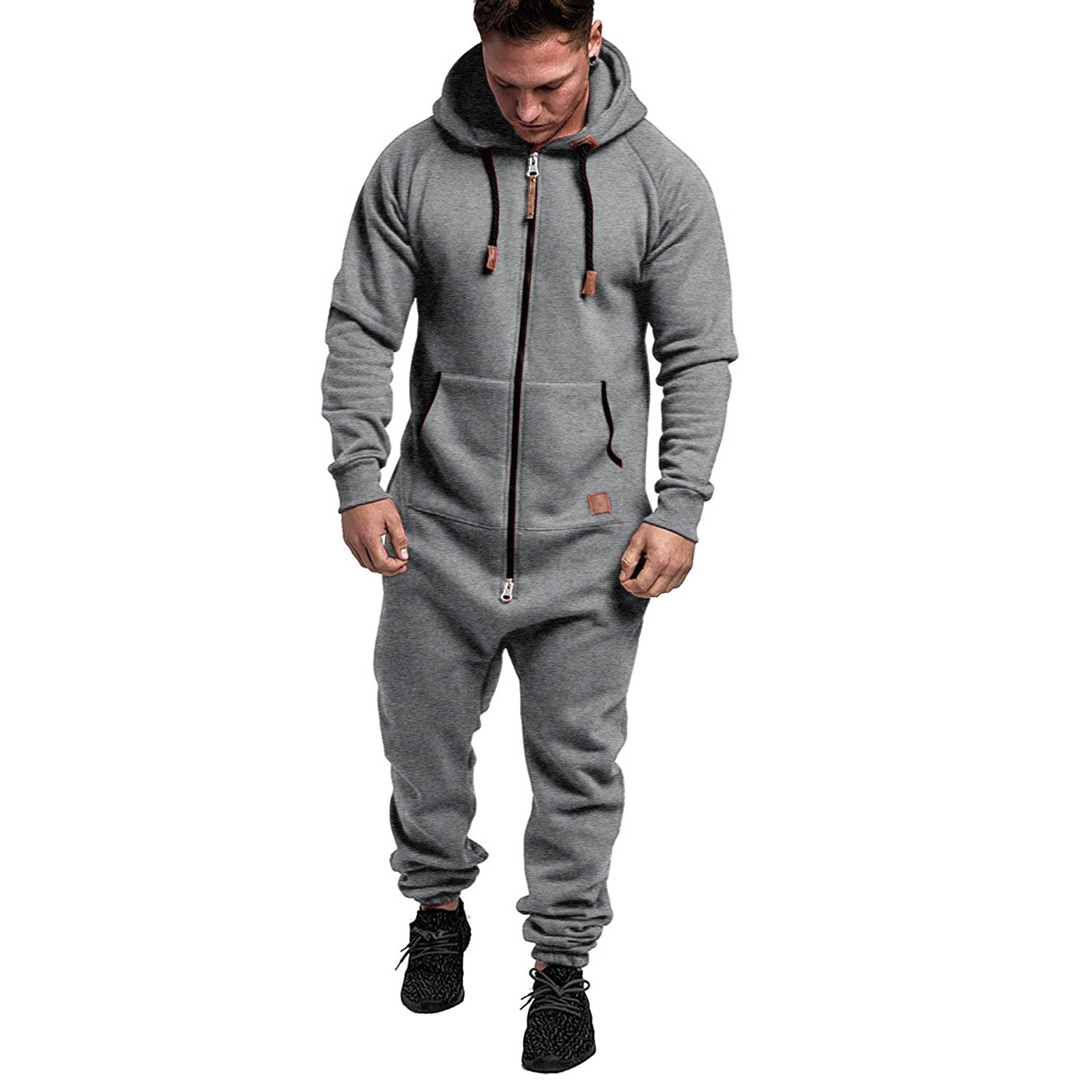 Hudson | Men's Warm Fleece Hoodie Jumpsuit