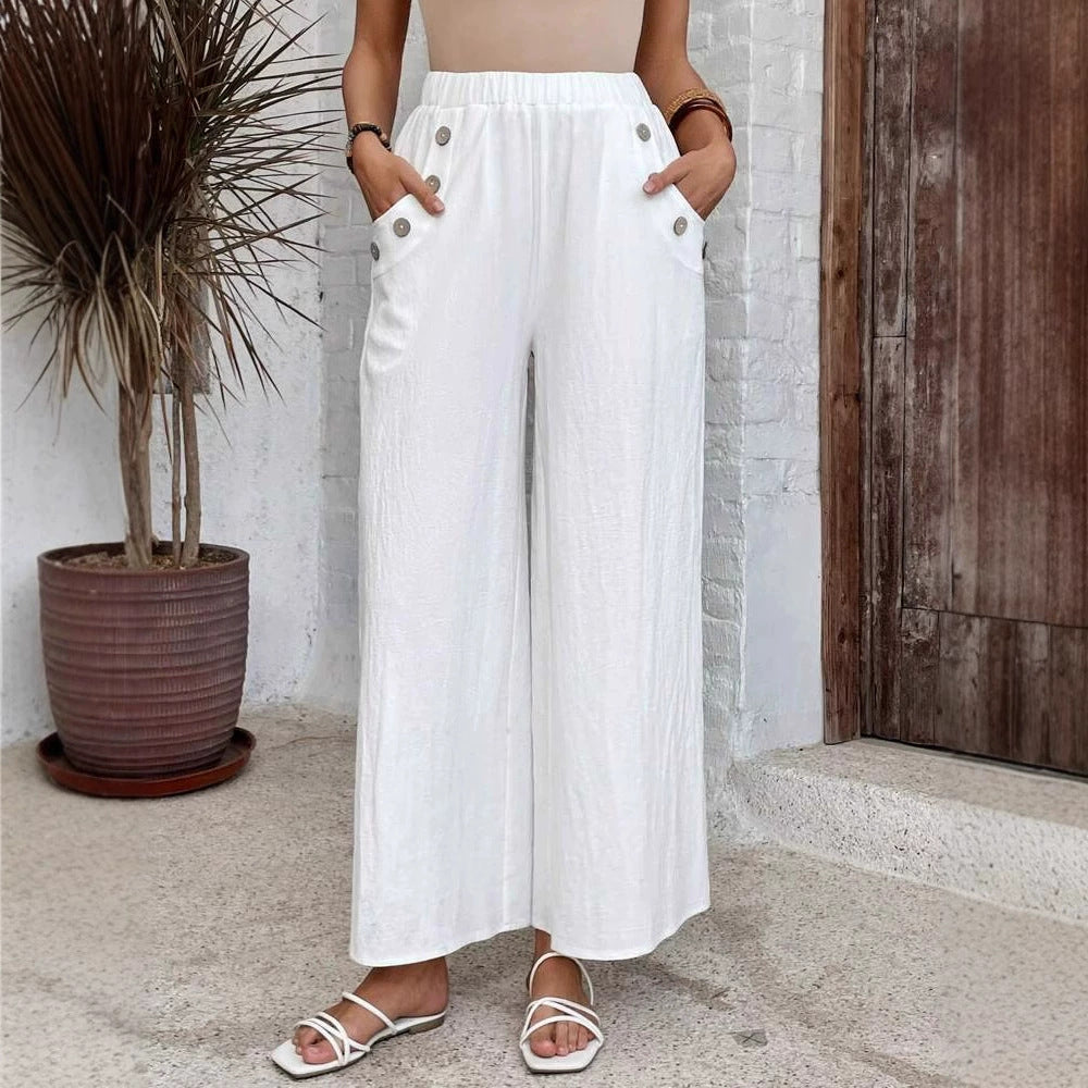 Women's Lightweight Wide Leg Pants Comfort Fit