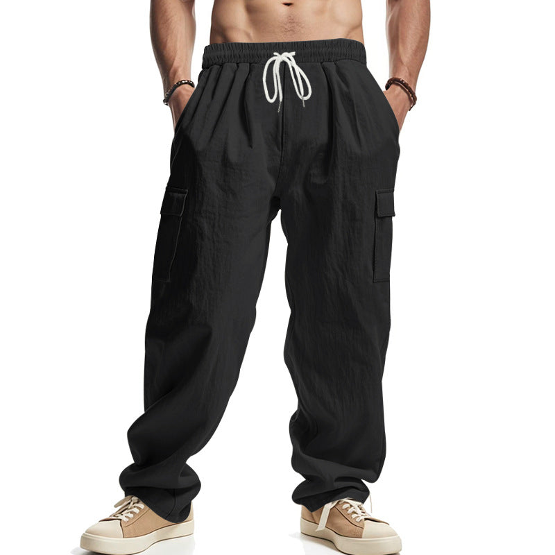 Comfortable Men's Cargo Pants Loose Fit Cotton