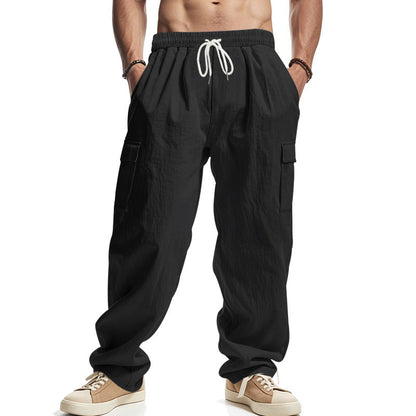 Comfortable Men's Cargo Pants Loose Fit Cotton