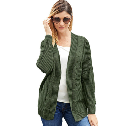 Cozy Women's Open Front Chunky Knit Cardigan