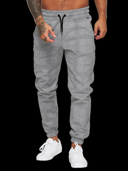 Comfortable Plaid Jogger Pants for Men - Nocini