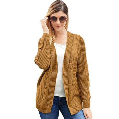 Cozy Women's Open Front Chunky Knit Cardigan