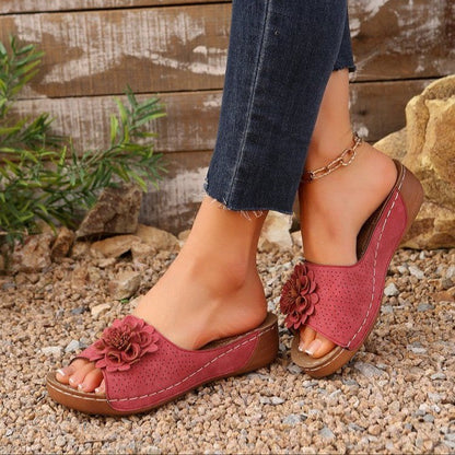 Ladies High Heel Summer Sandals with Cut Out Detail