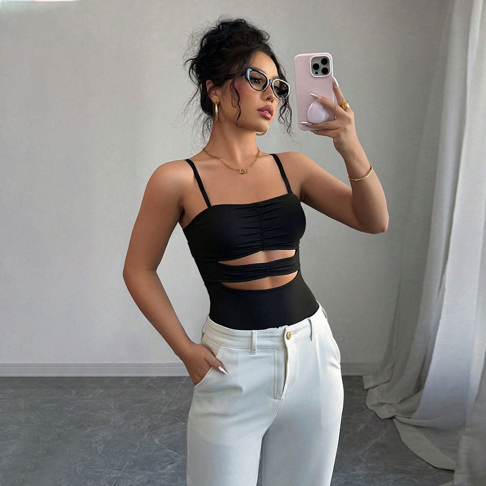 Fitted Women's Tank Top with Adjustable Straps - Nocini