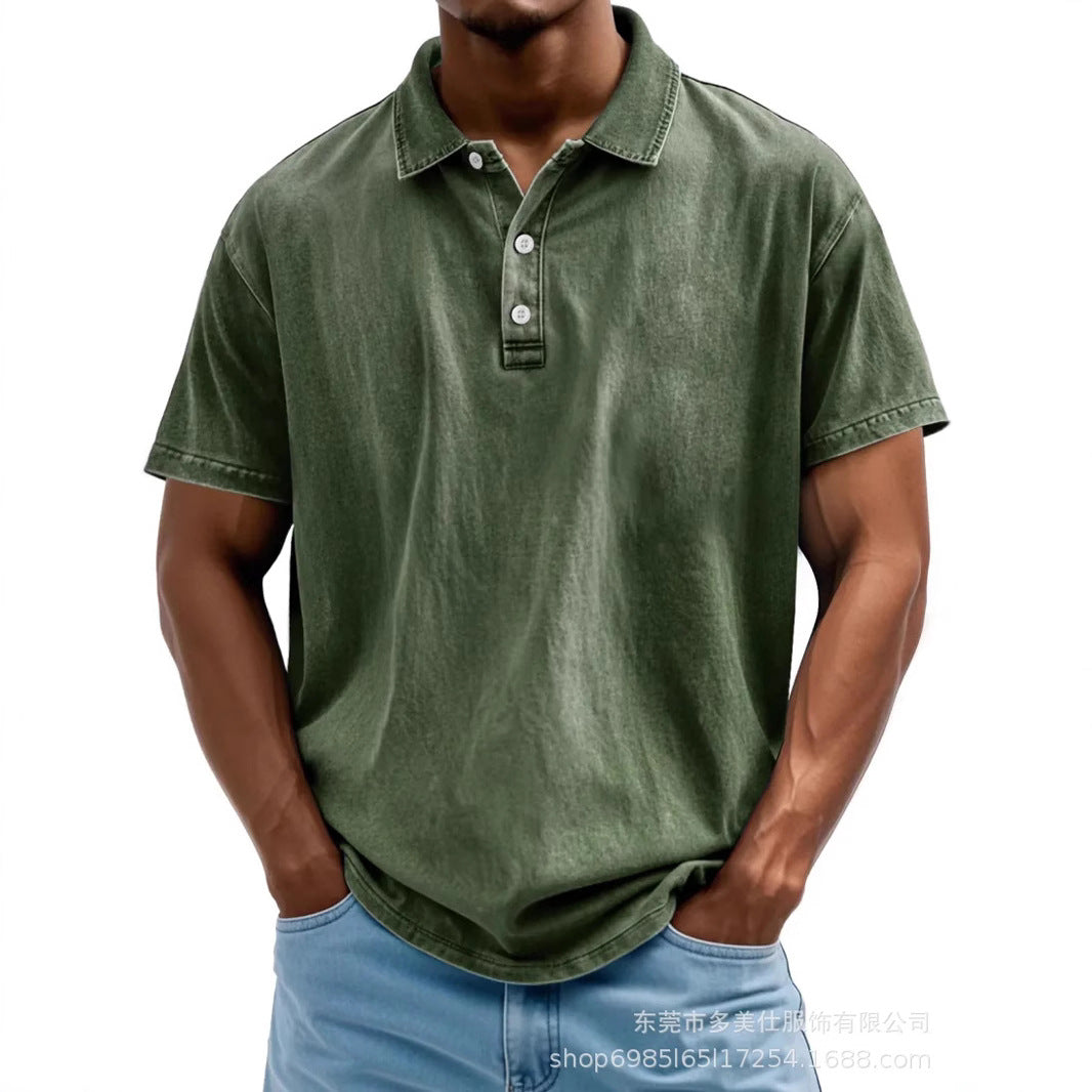 Casual Classic Cotton Short Sleeve Polo Shirt