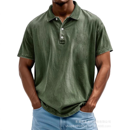 Casual Classic Cotton Short Sleeve Polo Shirt