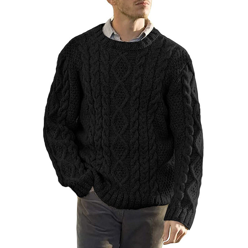 Cozy Men's Cable Knit Oversized Sweater - Nocini