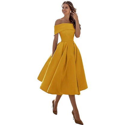 Ladies' Casual Off Shoulder Dress