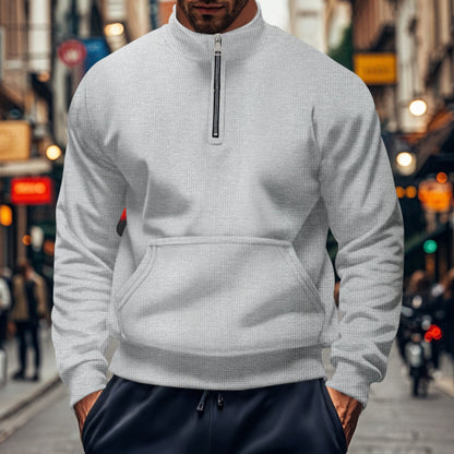 Casual Men's Cotton Zip Up Sweatshirt - Nocini