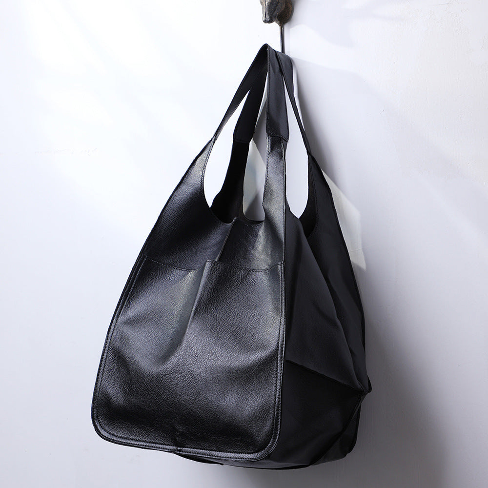 Large Classic Leather Tote Bag for Women