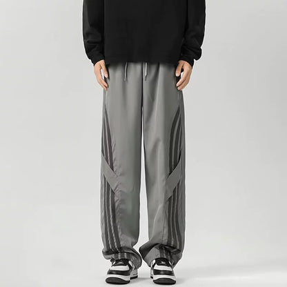 Casual Fit Men's Jogger Pants with Stripe Details - Nocini