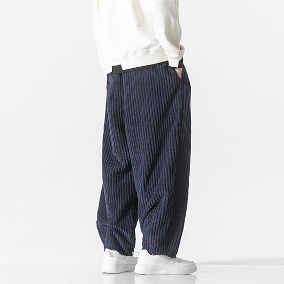 Relaxed Fit Men's Corduroy Casual Pants
