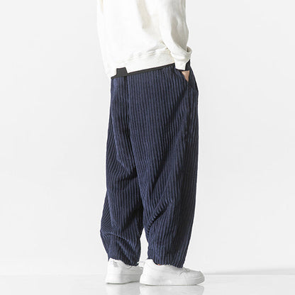 Relaxed Fit Men's Corduroy Casual Pants