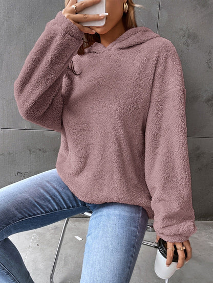 Cozy Women's Fleece Sweatshirt with Long Sleeves