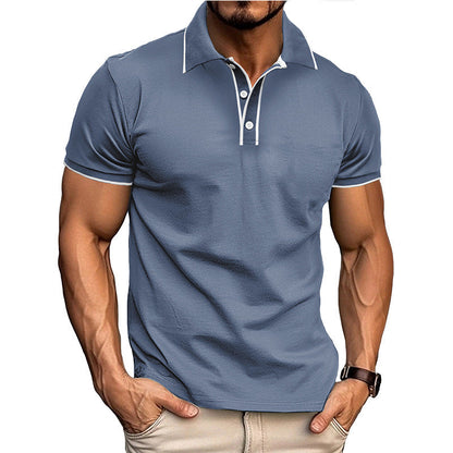 Slim Fit Men's Polo Shirt – Moisture Wicking Short Sleeve