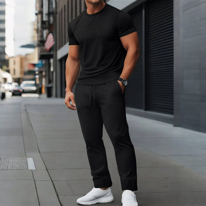 Men's Athletic Wear Set - Fit Slim - Moisture Wicking Fabric - Nocini