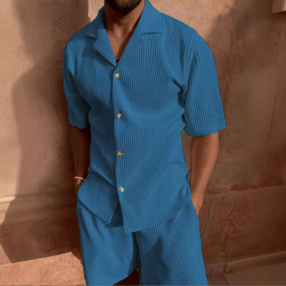 Comfortable Casual Short Sleeve Corduroy Shirt