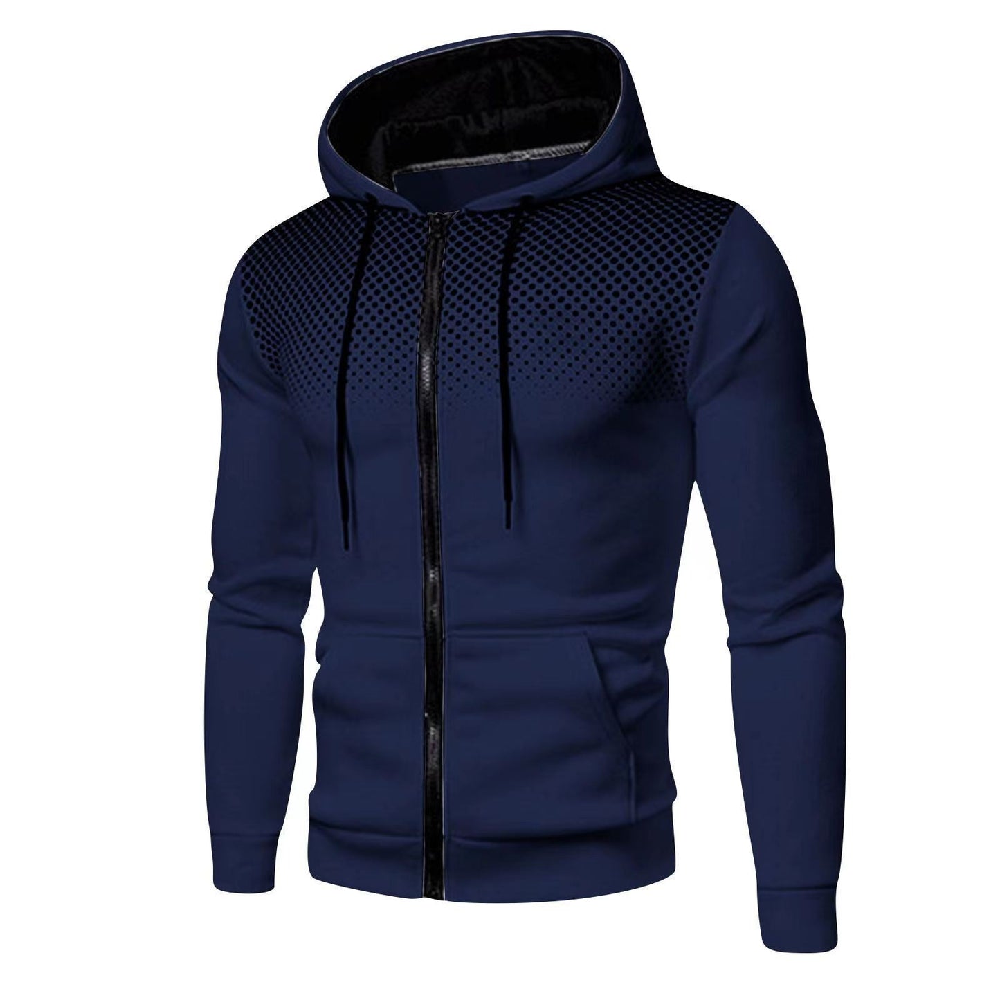 Men's Slim Fit Hooded Cardigan Sweater - Nocini
